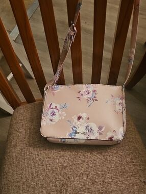 Nine West Pink Floral Crossbody Bag